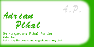 adrian plhal business card